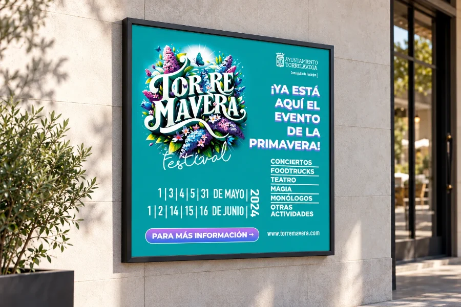 TorreMavera · festival: diseño enmarcado