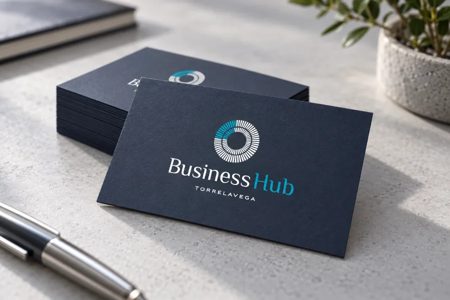 Business Hub Torrelavega · identidad: tarjetas