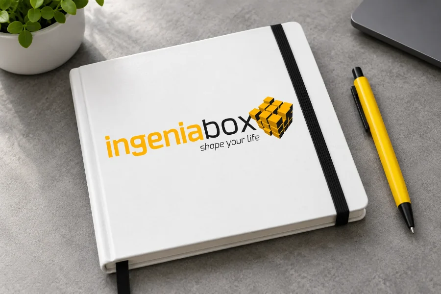 ingeniaBOX · identidad: cuaderno