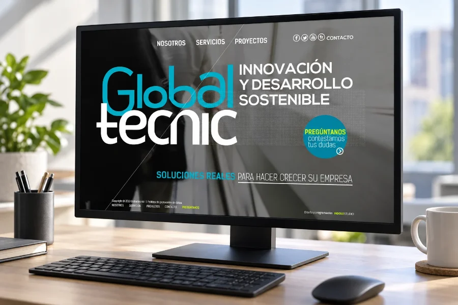 Globaltecnic · identidad y web: web