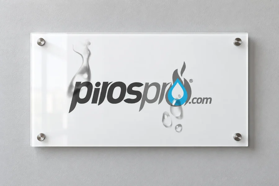 Pirospro · identidad: rótulo