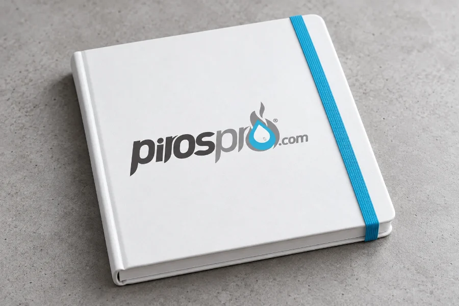 Pirospro · identidad: cuaderno