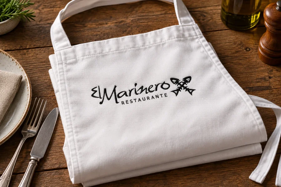 El Marinero · identidad y carta: delantal
