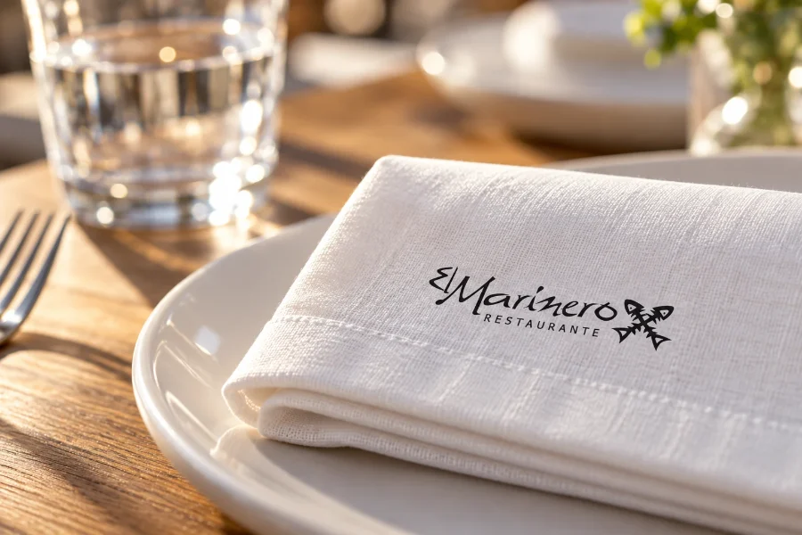 El Marinero · identidad y carta: servilletas