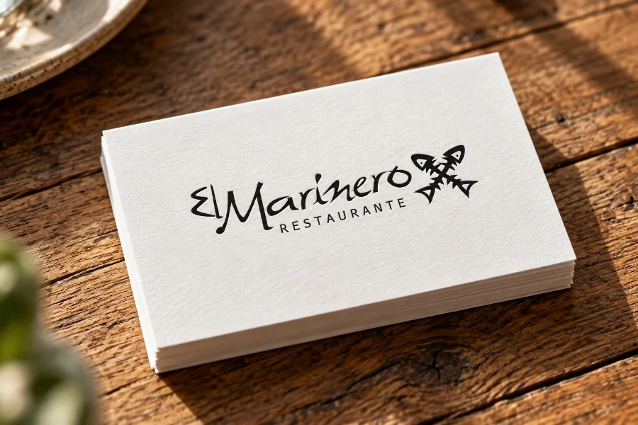 El Marinero · identidad y carta: tarjetas