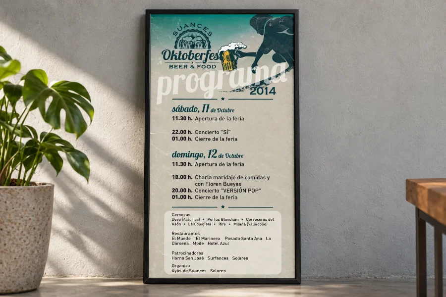 October Festival Suances · 2014: cartel