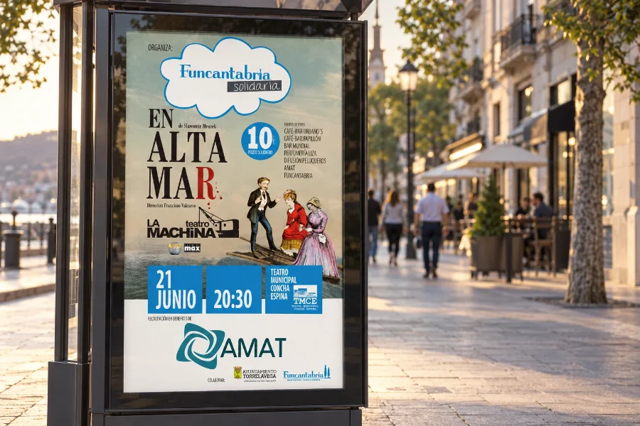 Funcantabria · campañas solidarias: mupi