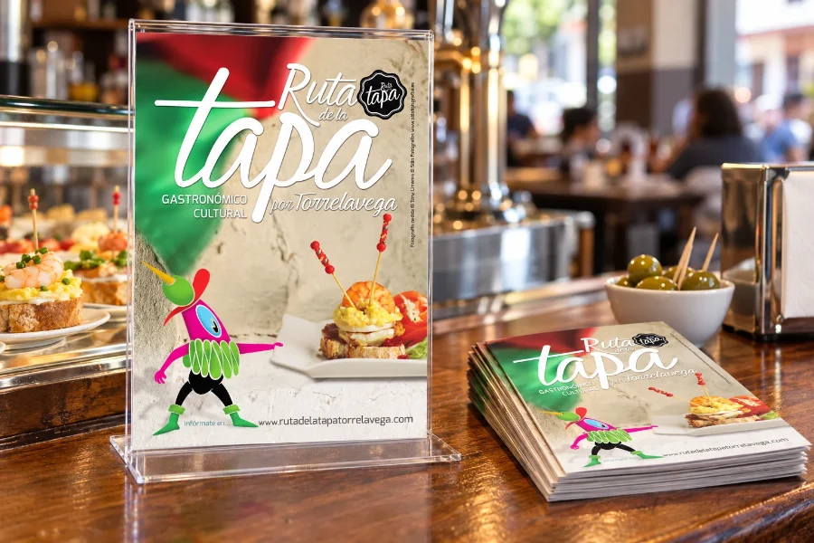 Ruta de la Tapa de Torrelavega · 2014: folleto en panel