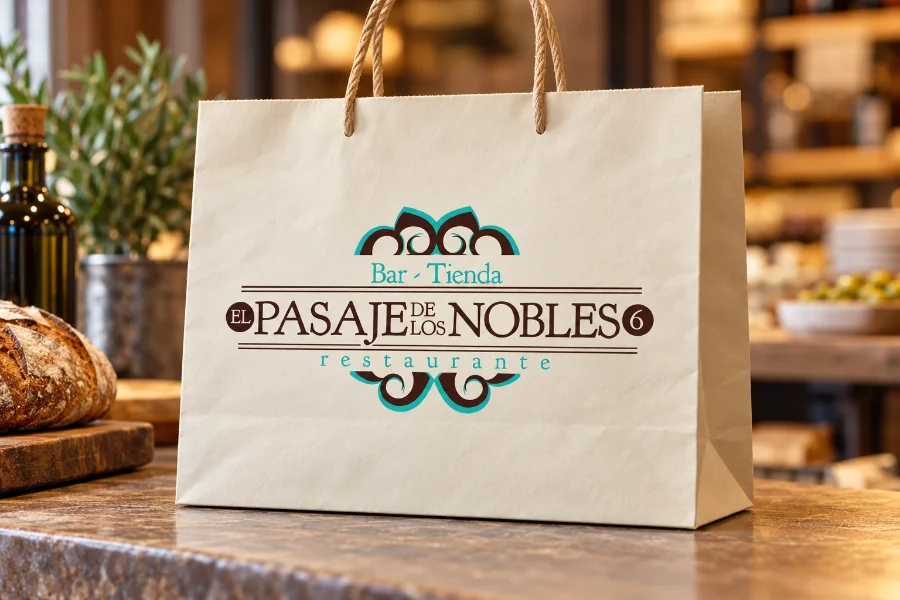 El Pasaje de los Nobles · identidad y restaurante: sobre (2 de 3)