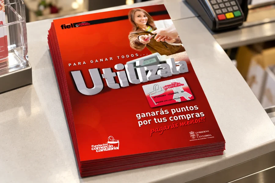 Comercio de Cantabria · campaña «Utilízala»: folleto impreso