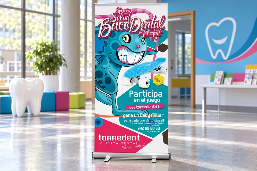 Torredent · campaña de salud bucodental: roll-up