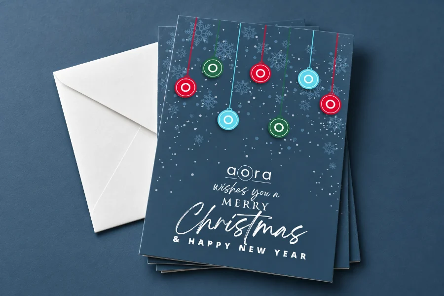 AORA · Black Free Days y felicitación de Navidad: felicitación impresa (2 de 3)