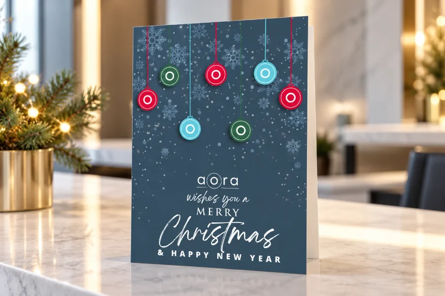 AORA · Black Free Days y felicitación de Navidad: felicitación impresa (3 de 3)
