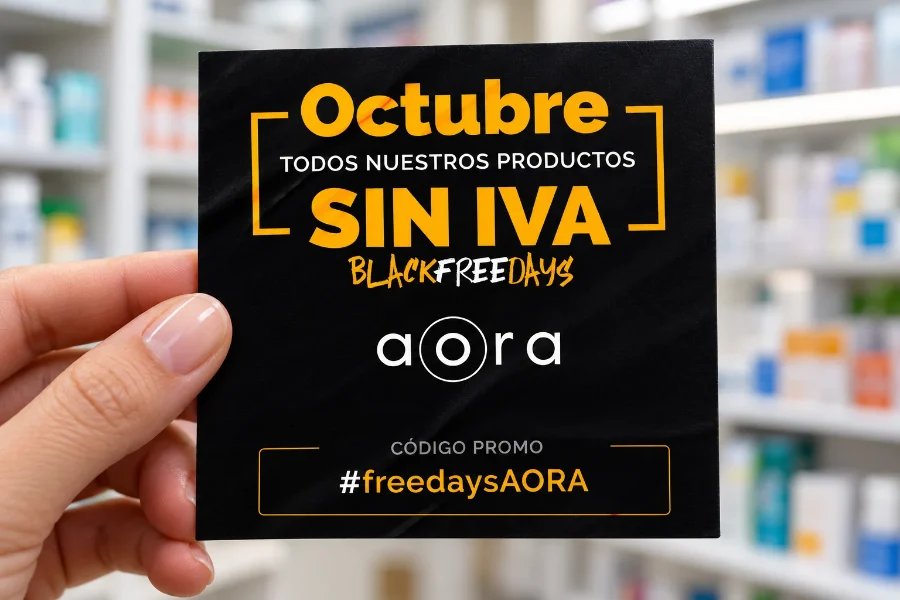 AORA · Black Free Days y felicitación de Navidad: tarjeta