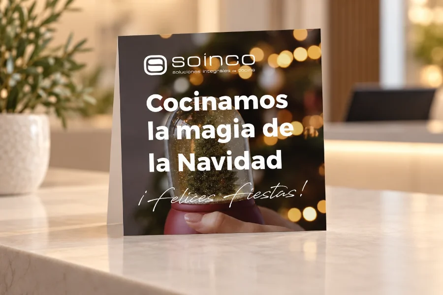 Cocinas Soinco · felicitaciones de Navidad 2020-2024: felicitación impresa (2 de 2)