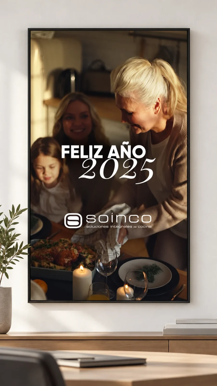 Cocinas Soinco · felicitaciones de Navidad 2020-2024: felicitación enmarcada (2 de 2)