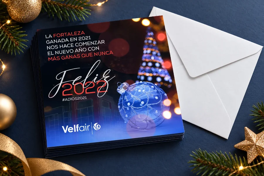 Velfair · felicitaciones de Navidad 2019-2021: felicitación impresa (1 de 3)