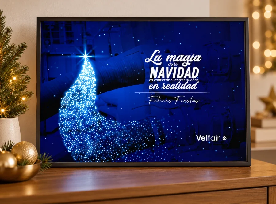 Velfair · felicitaciones de Navidad 2019-2021: felicitación enmarcada (2 de 2)
