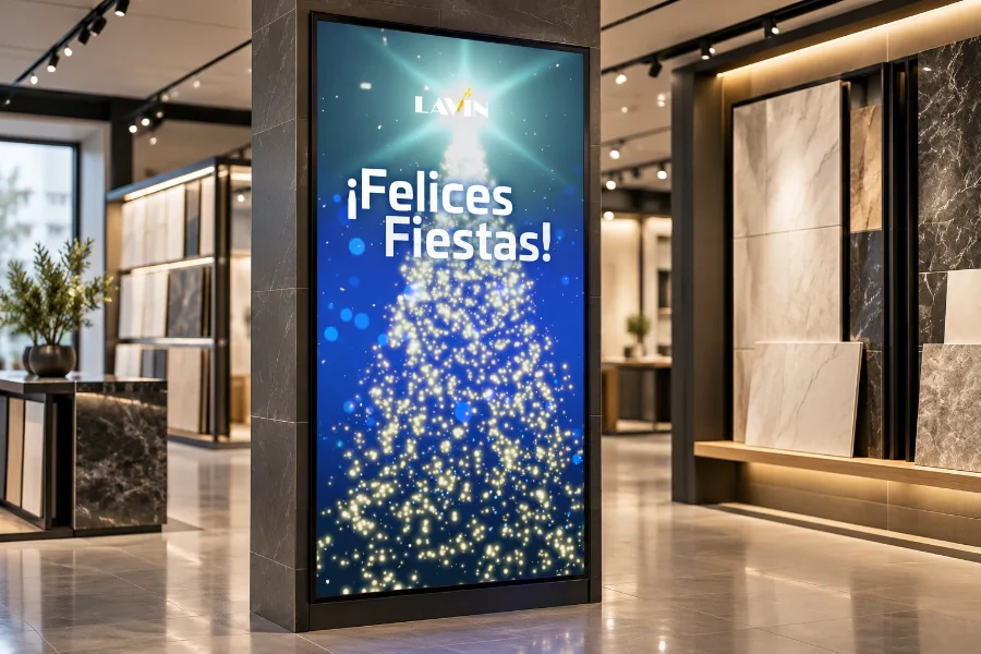 Lavín · felicitaciones de Navidad 2019-2024: felicitación en panel