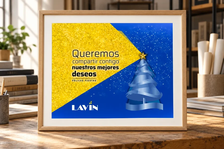 Lavín · felicitaciones de Navidad 2019-2024: felicitación enmarcada (2 de 3)
