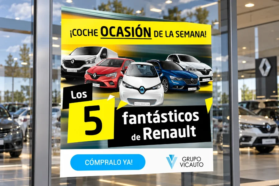 Grupo Vicauto · campaña «Los 5 fantásticos» de Renault: cartel
