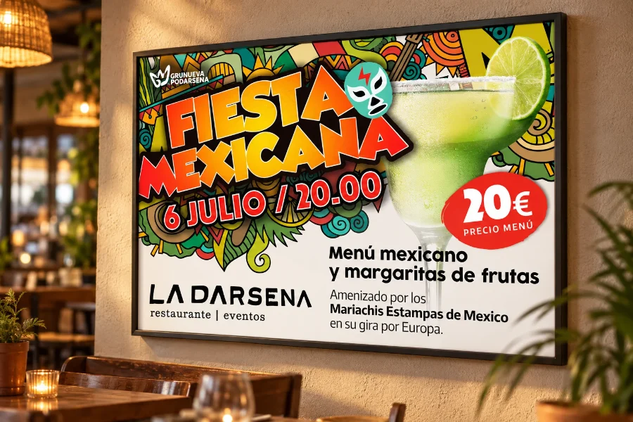 La Dársena · jornadas gastronómicas 2017: cartel impreso (1 de 2)