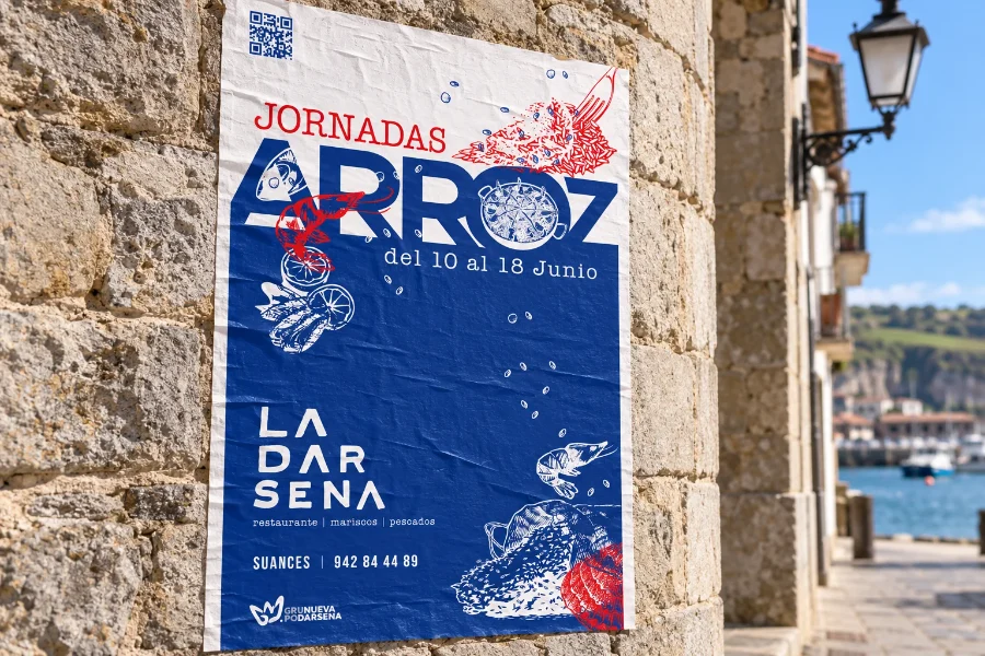 La Dársena · jornadas gastronómicas 2017: cartel impreso (2 de 2)