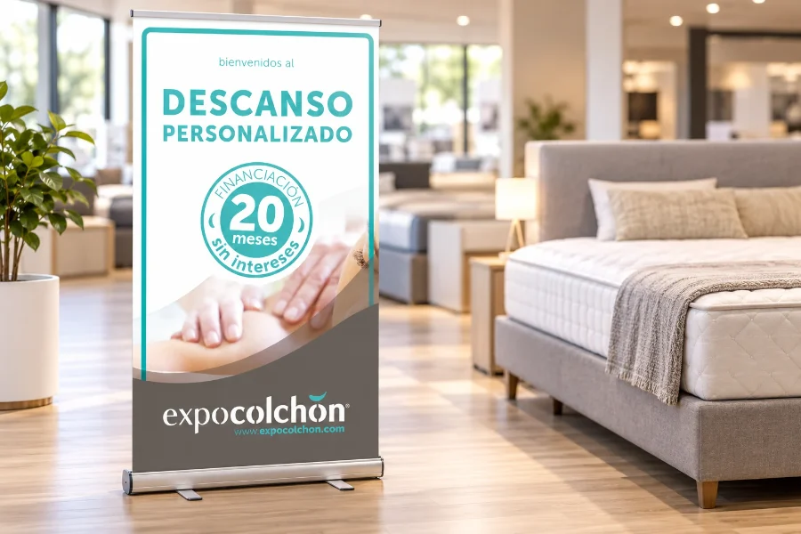 Expocolchón · paneles de descanso 2017: roll-up en panel