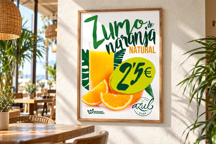 Hotel Mar Azul · Domingos musicales y restauración 2017: cartel enmarcado (3 de 3)