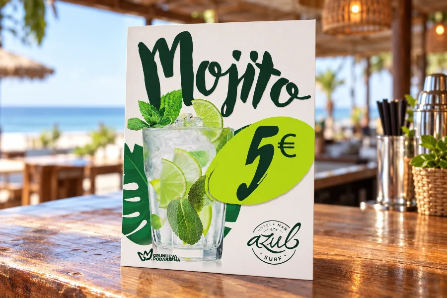 Hotel Mar Azul · Domingos musicales y restauración 2017: cartel impreso (2 de 2)