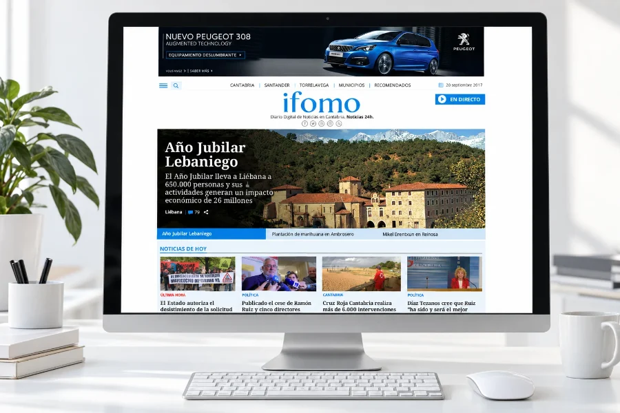 Ifomo · diseño web 2017: web en pantalla (1 de 2)
