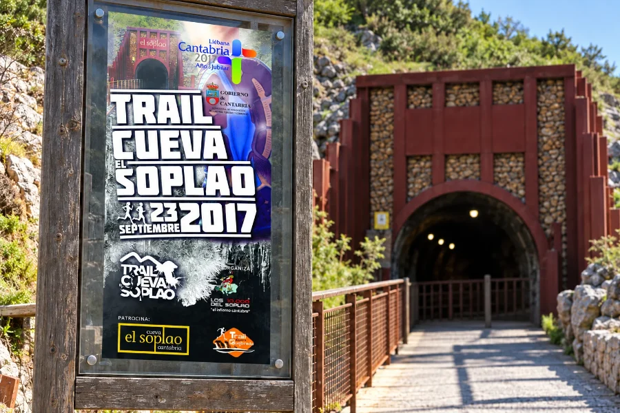 El Soplao · Trail Cueva El Soplao 2017: cartel en panel