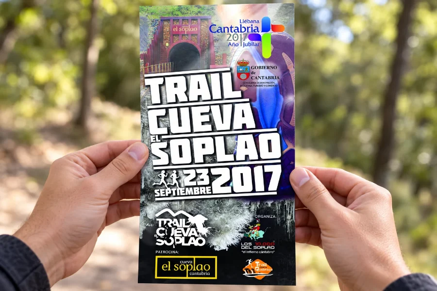 El Soplao · Trail Cueva El Soplao 2017: folleto impreso (2 de 2)