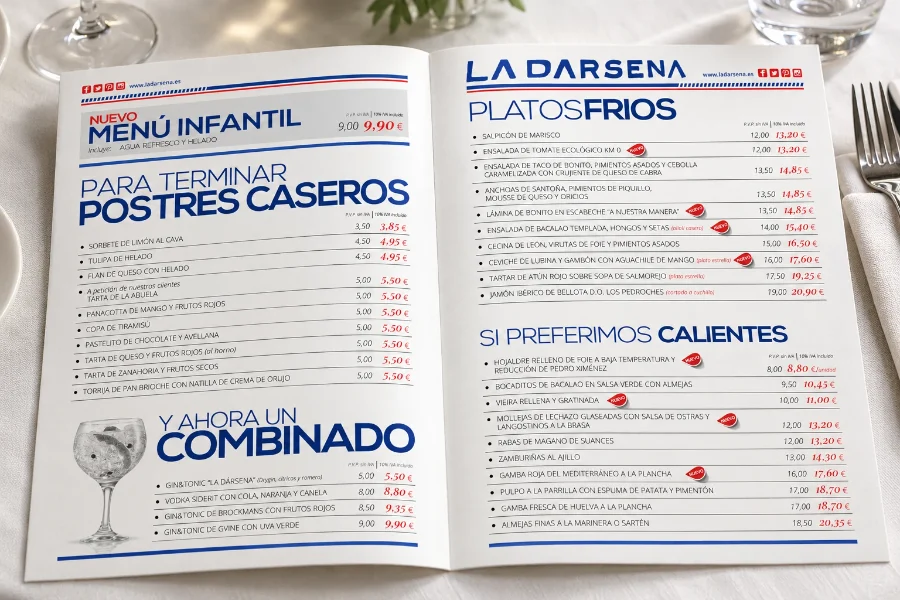 La Dársena · carta 2017: carta (2 de 2)
