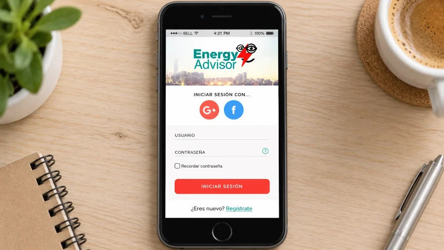 EnergyAdvisor · aplicación: aplicación en el móvil