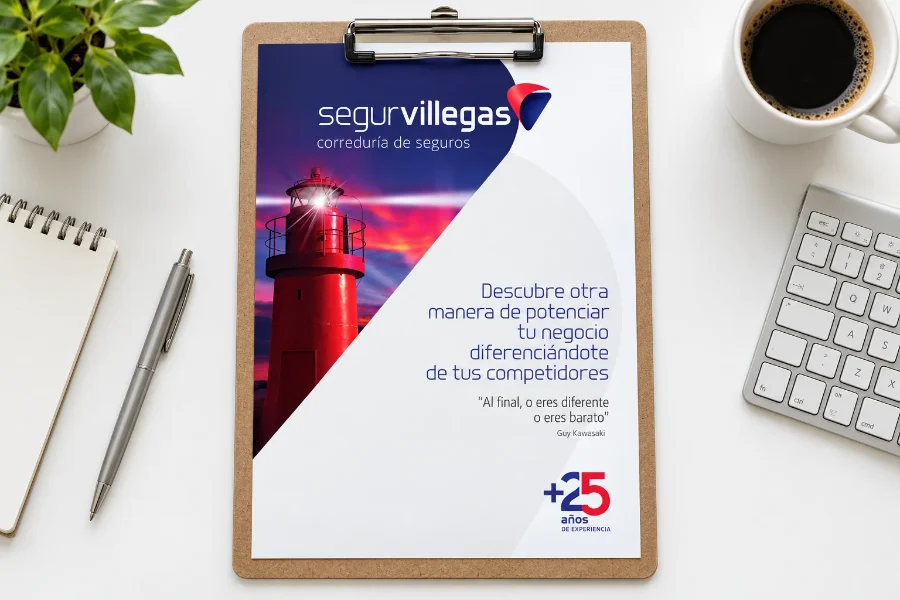 Segur Villegas · comunicación y oficinas: documento en panel (1 de 2)