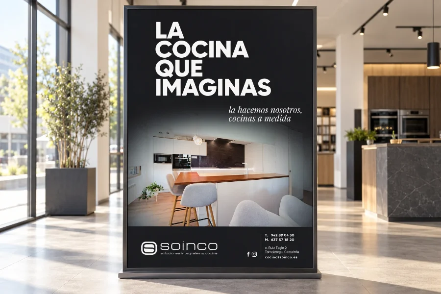 Cocinas Soinco · campaña «La cocina que imaginas»: anuncio en panel (2 de 2)