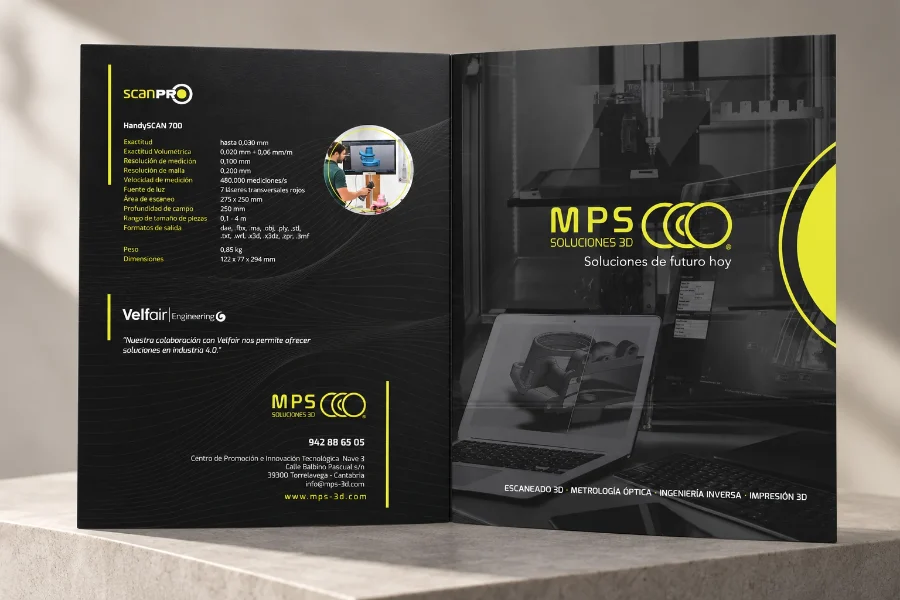 MPS Soluciones 3D · díptico: folleto impreso (1 de 2)