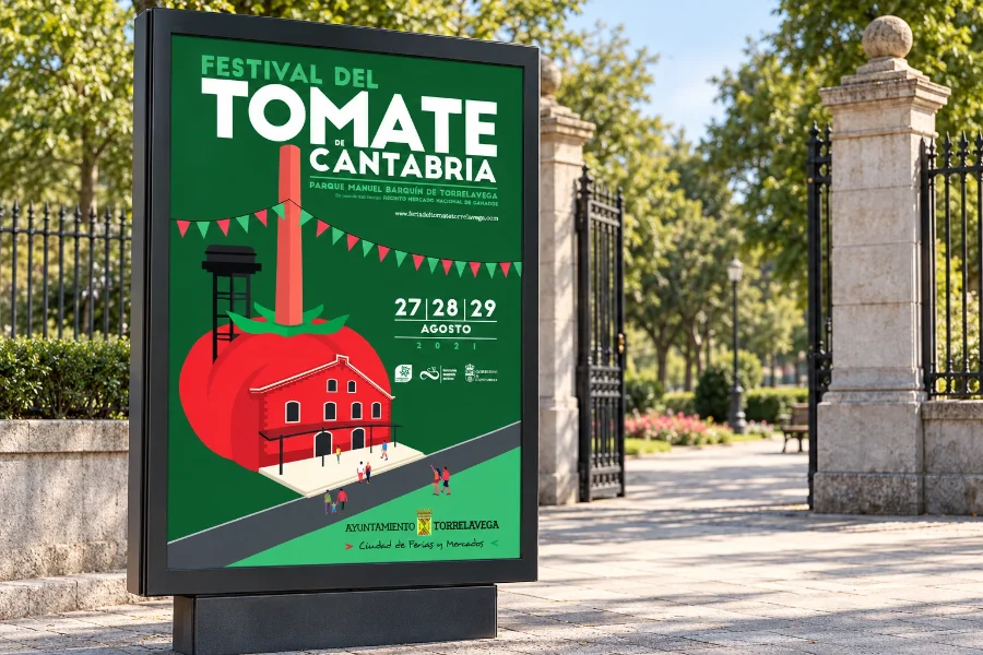 Festival del Tomate 2021: cartel en panel (1 de 2)
