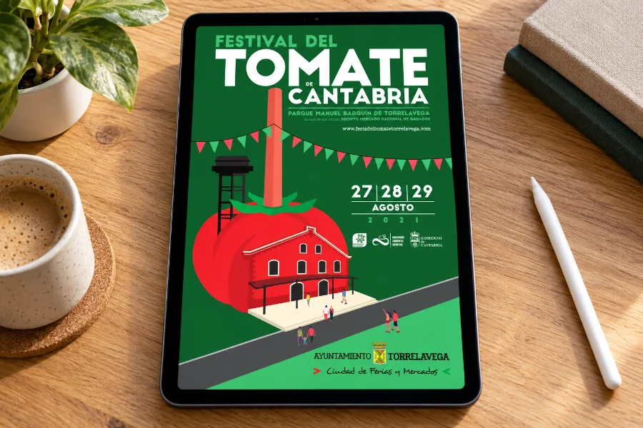Festival del Tomate 2021: cartel en panel (2 de 2)