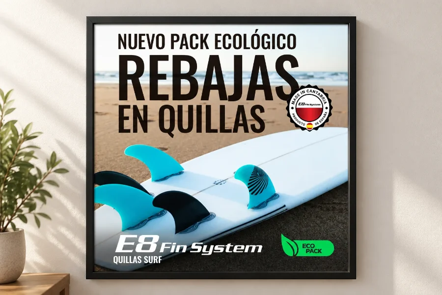 E8 Fin System · campañas 2021-2022: cartel enmarcado (2 de 2)