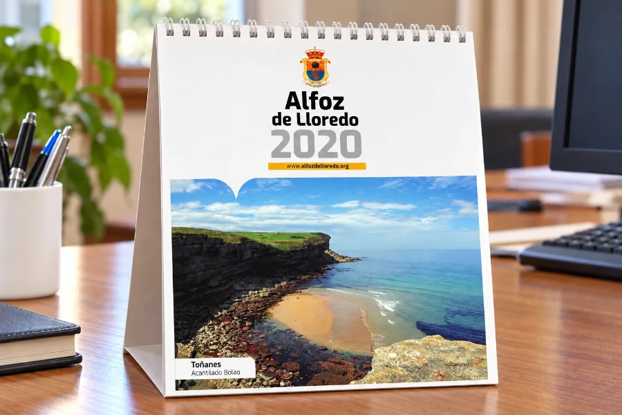 Alfoz de Lloredo · calendario 2020: calendario en panel
