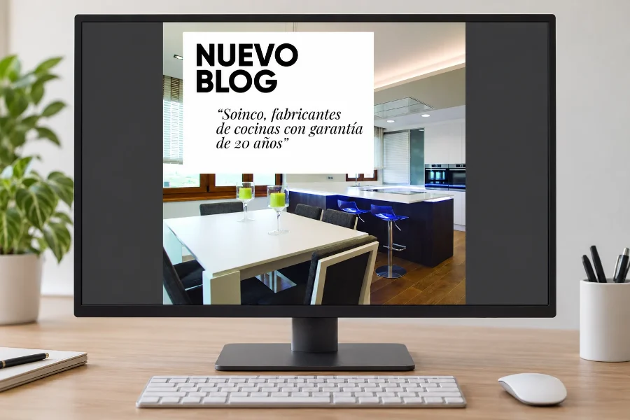 Cocinas Soinco · campañas en redes 2020-2025: publicación en pantalla (1 de 2)