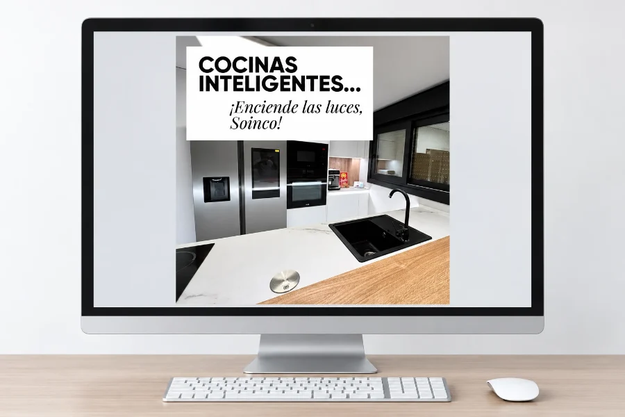 Cocinas Soinco · campañas en redes 2020-2025: publicación en pantalla (2 de 2)
