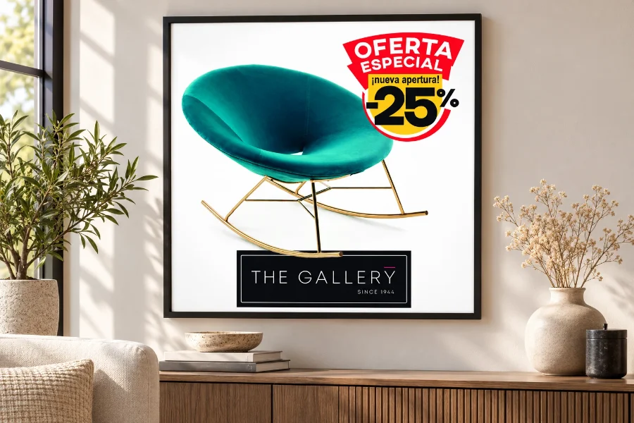 The Gallery · campañas 2019-2020: cartel enmarcado