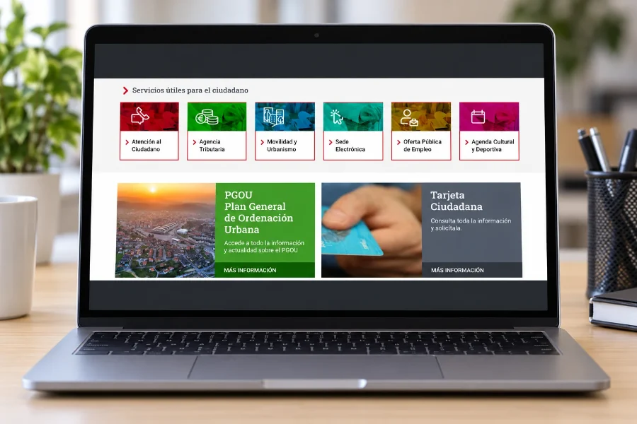 Ayuntamiento de Torrelavega · propuesta de web 2022: web en el portátil