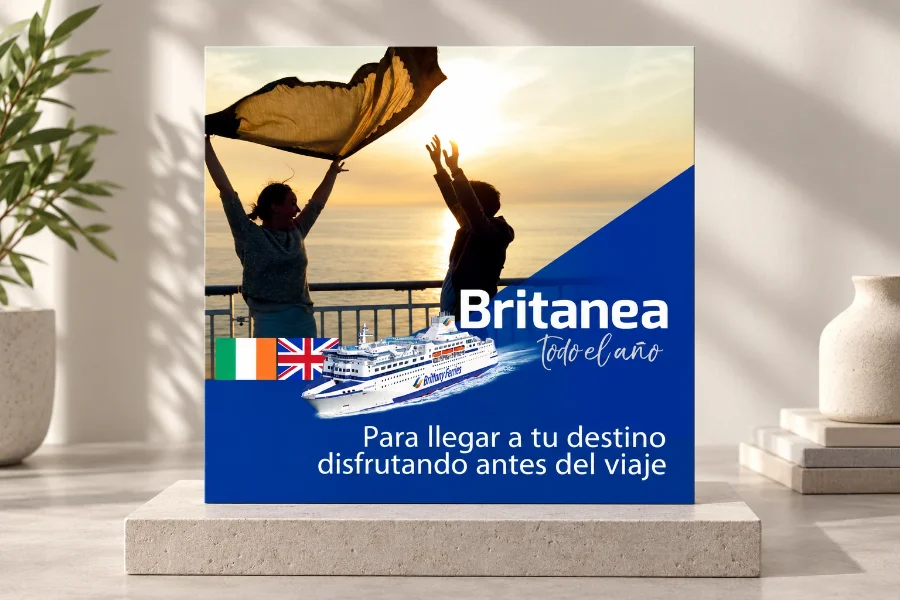 Brittany Ferries · campaña Britanea: diseño en panel (1 de 2)