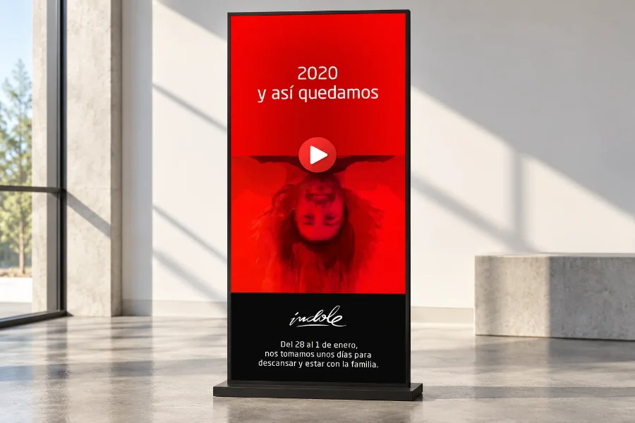 Índole · felicitaciones de Navidad 2019-2020: bolsa enmarcada