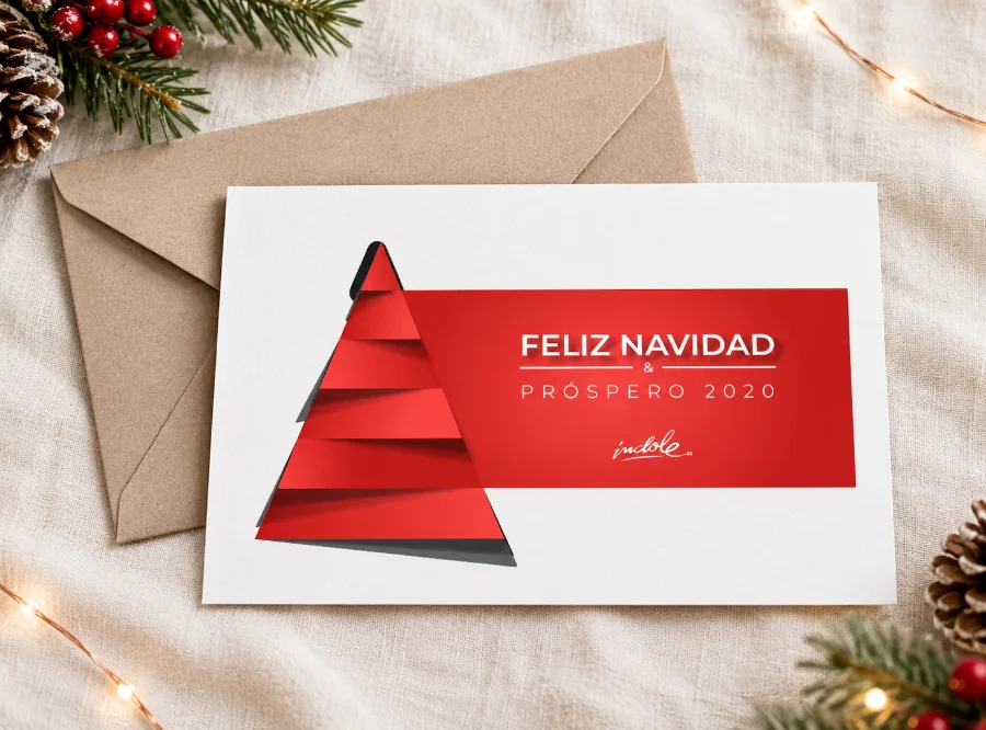 Índole · felicitaciones de Navidad 2019-2020: felicitación impresa (2 de 2)