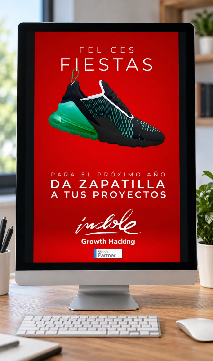 Índole · felicitaciones de Navidad 2019-2020: felicitación en pantalla